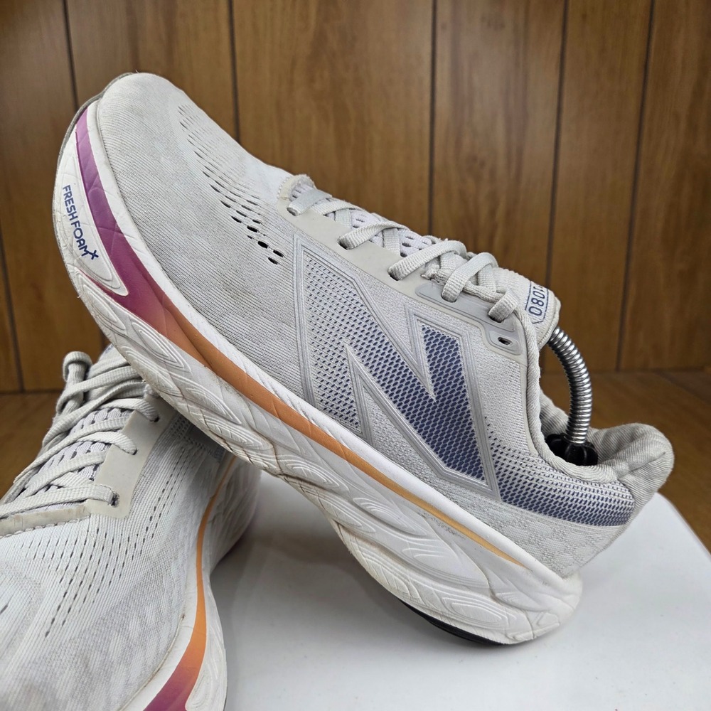 New Balance Fresh Foam X 1080 v12 Grey Purple W1080G12 Womens 9 Running Shoes